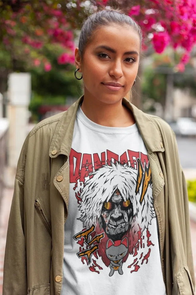 This tee captures the magic of Turbo Granny. If you're looking for more Dandadan  merch, we have it all! Check out our anime merch now—free shipping!
