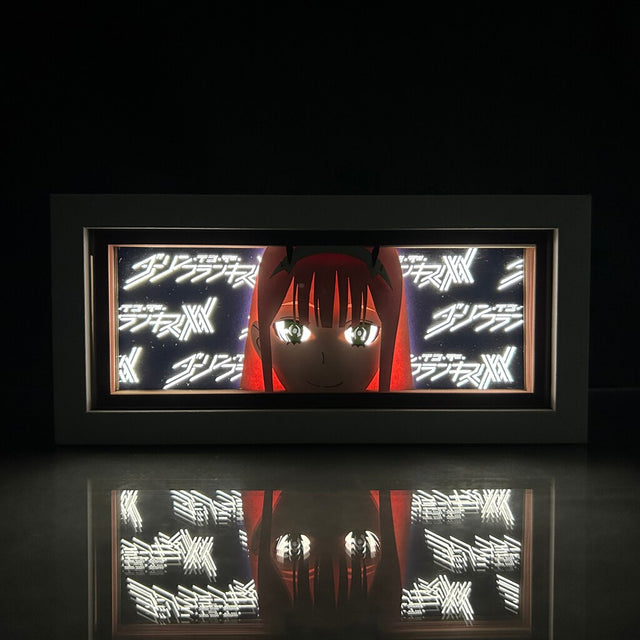 Anime Led Light Box DARLING In The FRANXX Zero Two Desk Lamp for Study Room Decor Lightbox Manga Birthday Gift Table Lamps 02, everythinganimee