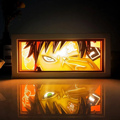 Featuring Gaara, the stoic ninja, this Light Box illuminates any space with detail and flair. If you are looking for more Naruto Merch, We have it all! | Check out all our Anime Merch now.