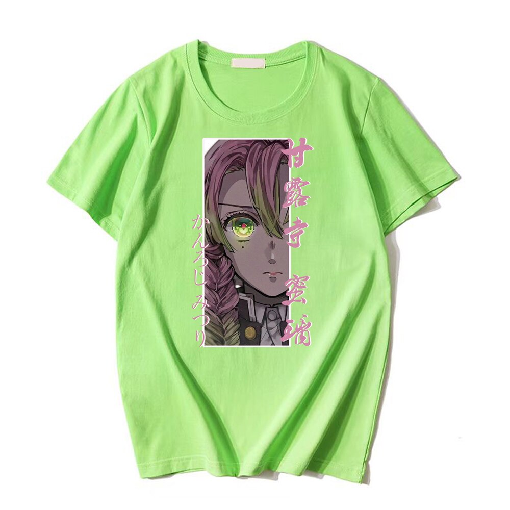 This tee captures the magic of Mitsuri Kanroji. If you're looking for more Demon Slayer merch, we have it all! Check out our anime merch now—free shipping!