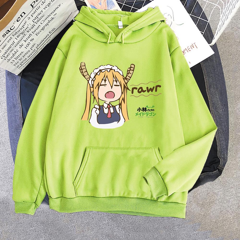 This hoodie captures the magic of Tohru. If you're looking for more Miss Kobayashi's merch, we have it all! Check out our anime merch now—free shipping!