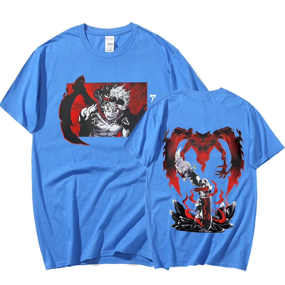 This shirt captures the magic of Asta. If you're looking for more Black Clover merch, we have it all! Check out our anime merch now—free shipping!