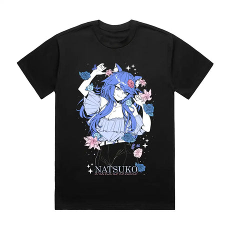 Here at Everythinganimee we have the best anime shirts in the world.
Bask in the peaceful charm of Natsuko with this enchanting Serene Bloom Tee. The delicate floral accents complement Natsuko's calm and collected nature, creating a design that radiates tranquility and elegance.