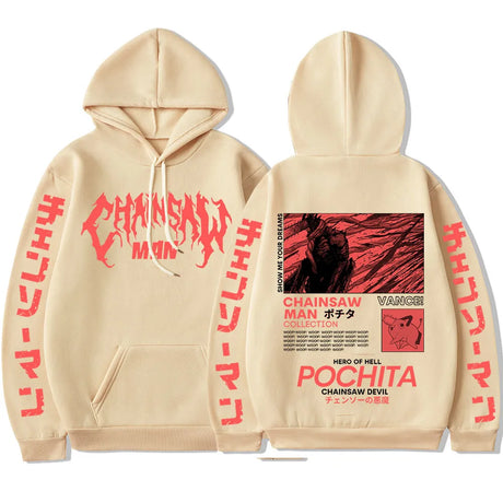 Stay warm in style and let the devil within you shine show off your new hoodie| If you are looking for more Chainsaw Man Merch, We have it all!| Check out all our Anime Merch now!