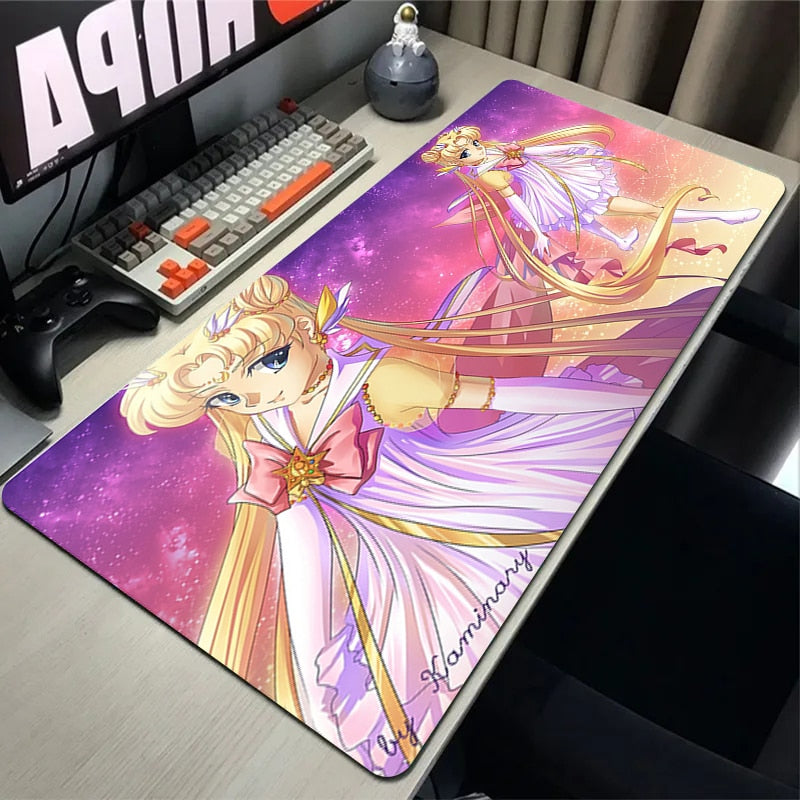 This mouse pad captures the magic of Sailor Moon. If you're looking for more Sailor Moon merch, we have it all! Check out our anime merch now—free shipping!
