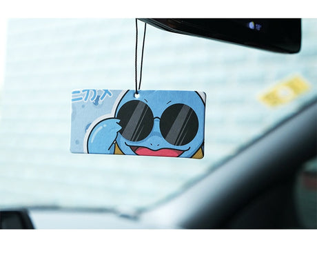 Pokemon Car Pendant Fragrant Pendant Aromatherapy Water Card Kawaii Car Decoration Anime Figure Toy Gifts, 3 styles, Squirtle, Psyduck and Balbosaour, everythinganimee