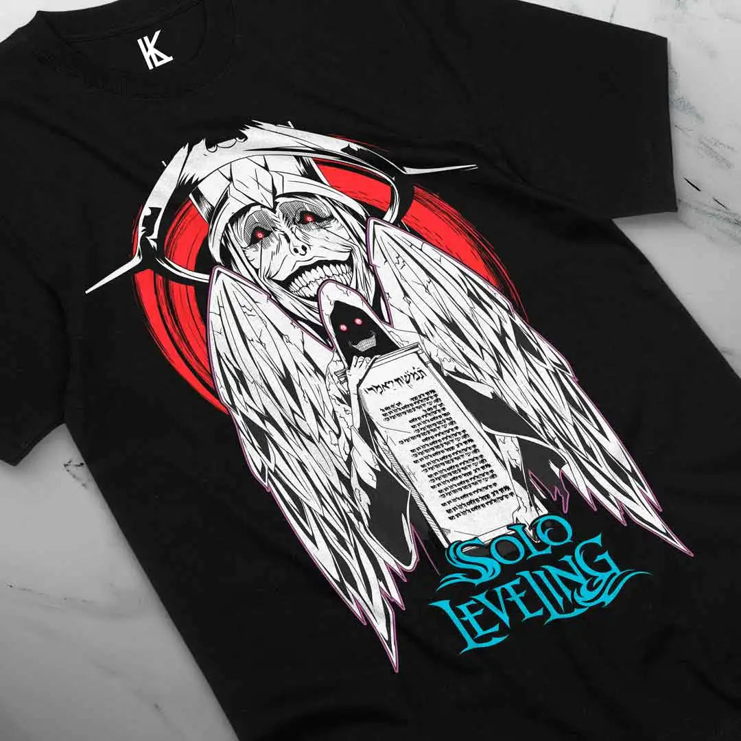 Here at Everythinganimee we have the best anime shirts in the world.
Dive into the world of Solo Leveling with this stunning Architect V2 tee, featuring the enigmatic and powerful figure known as the Architect.