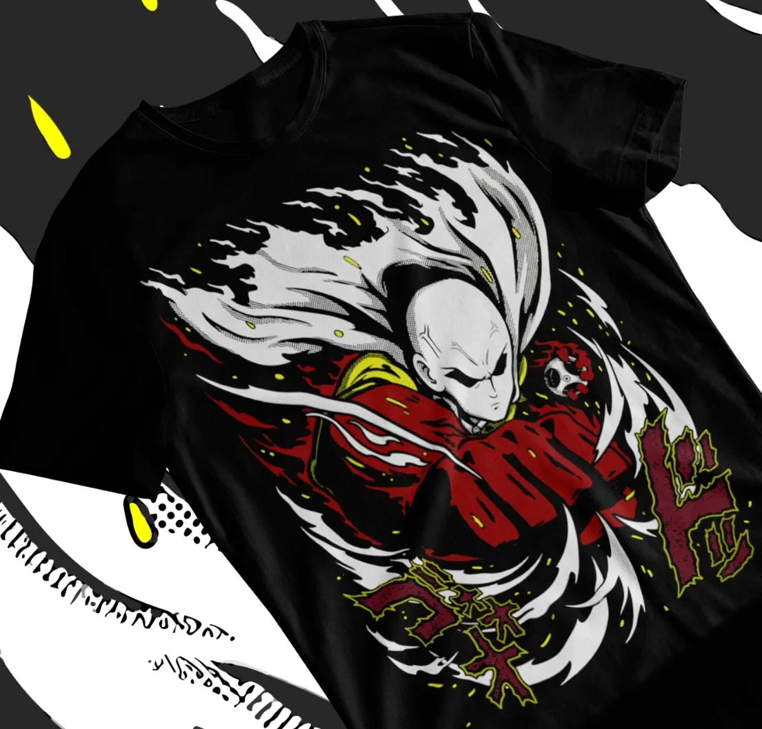 Immerse yourself with this striking tee featuring the unyielding Saitama tee. If you are looking for more One Punch Man Merch, We have it all! | Check out all our Anime Merch now!
