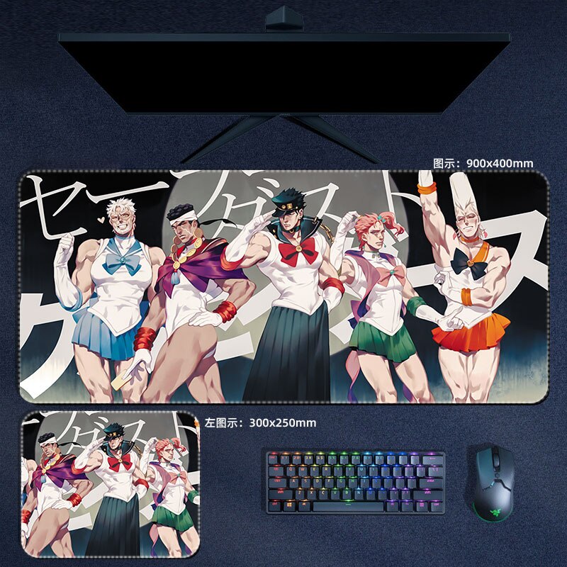 This mousepad captures the magic of JoJo's Bizarre Adventure. Want more merch? We’ve got it all—check out our anime store now with free shipping!