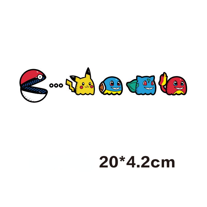 Pac Man Personalized Pokemon Body Stickers