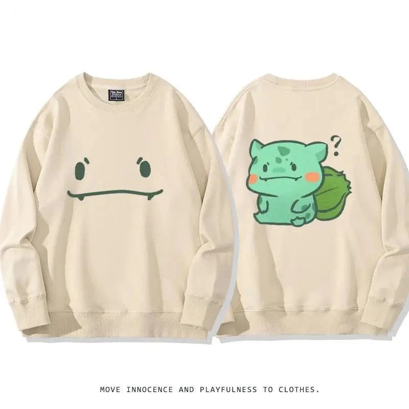 Upgrade your look with our new Poke-Comfort Khaki Crew Neck Sweatshirt Series | Here at Everythinganimee we have the worlds best anime merch | Free Global Shipping