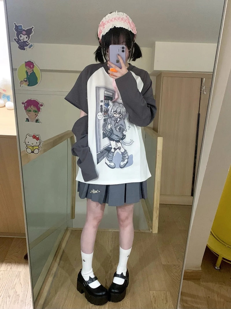 Wear the hottest anime shirt today with our E-Girl Kawaii Anime Shirts | If you are looking for more Kawaii Anime Merch, We have it all!| Check out all our Anime Merch now!