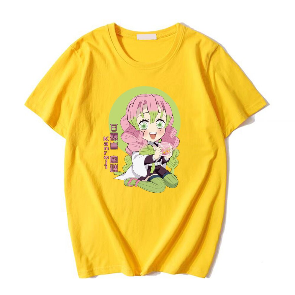 This shirt captures the magic of Kanroji Mitsuri. If you're looking for more Demon Slayer merch, we have it all! Check out our anime merch now—free shipping!