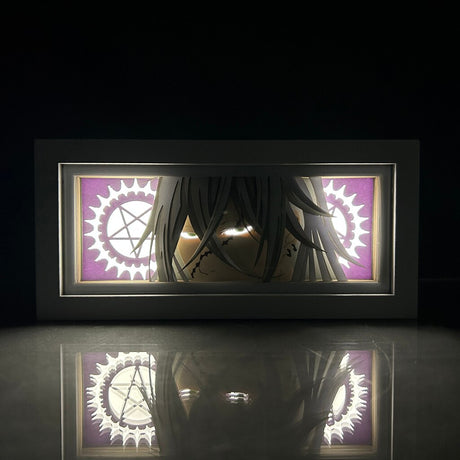 Paper Cut Shadow Box Black Butler Undertaker Anime Led Light Box Sebastian for Room Decor Lightbox Table Lamp Ciel Phantomhive, everythinganimee
