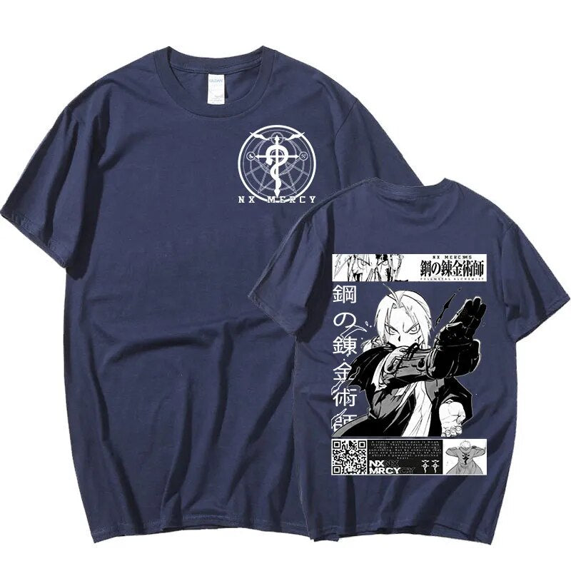 This shirt embodies the spirit of adventure in the world of Fullmetal. If you are looking for more Fullmetal  Merch, We have it all!| Check out all our Anime Merch now!