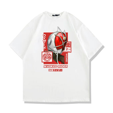Channel the power of transformation and mystique with our Kamen Rider Wizard Emblem Tee | Here at Everythinganimee we have the best anime merch in the world | Free Global Shipping