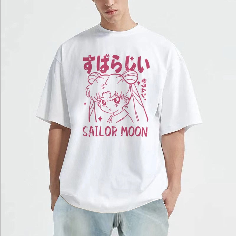 This tee captures the magic of Sailor Moon. If you're looking for more Sailor Moon merch, we have it all! Check out our anime merch now—free shipping!