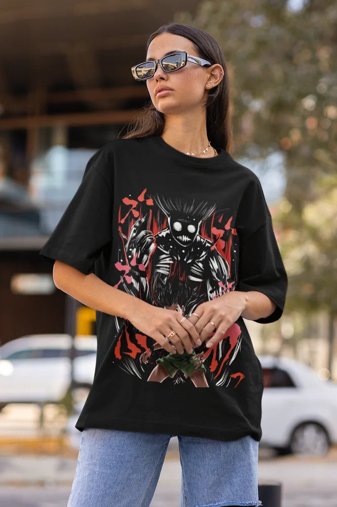 This tee captures the magic of Hisoka. If you're looking for more Hunter x Hunter merch, we have it all! Check out our anime merch now—free shipping!