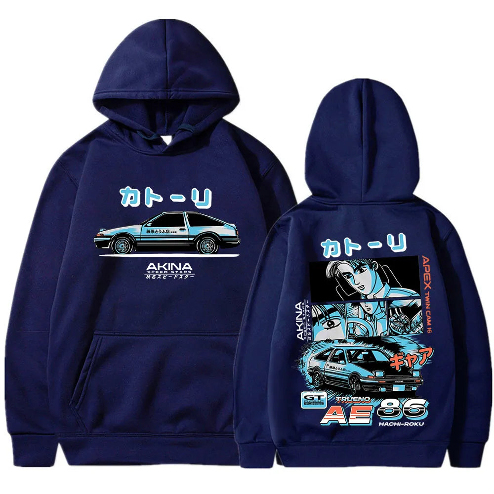 Get your drift on with our Initial D Hachiroku Takumi Hoodie |  | If you are looking for more Initial D Merch, We have it all! | Check out all our Anime Merch now!