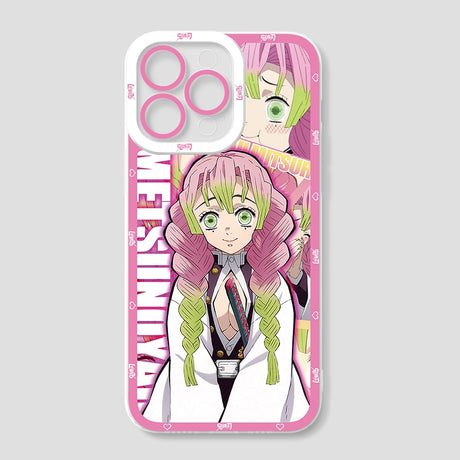 Anime Demon Slayer Phone Case for iPhone 14 Pro Max 11 13 12 Mini XR XS X 8 7 6 6S Plus SE 2020 Clear Soft Silicone Cover Fundas, everythinganimee