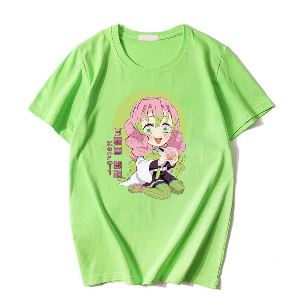 This shirt captures the magic of Kanroji Mitsuri. If you're looking for more Demon Slayer merch, we have it all! Check out our anime merch now—free shipping!