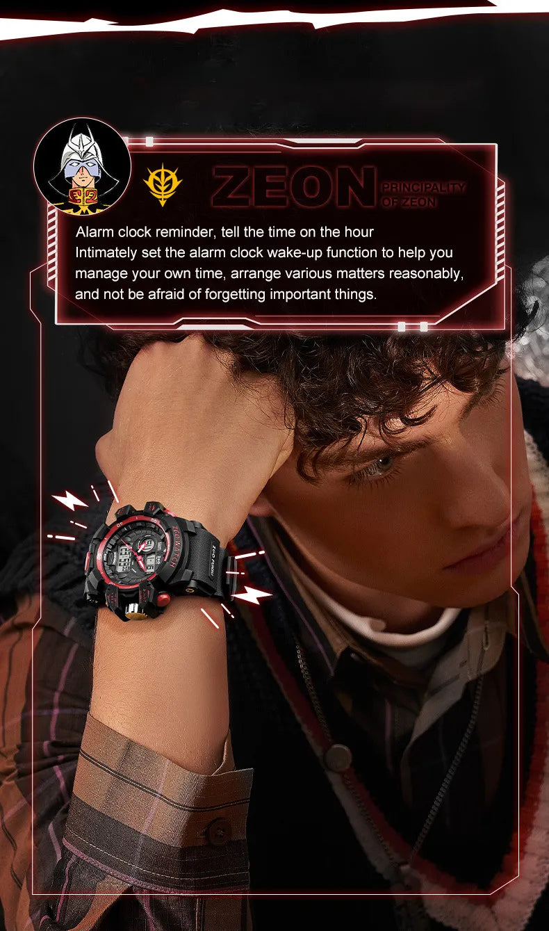 This watch captures the magic of Gundam. If you're looking for more Gundam merch, we have it all! Check out our anime merch now—free shipping!