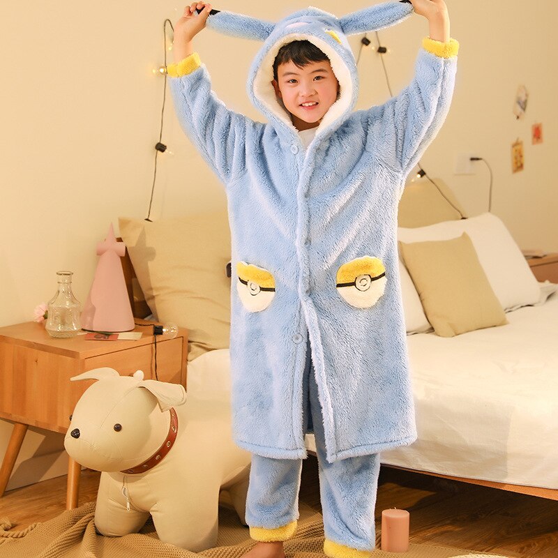 Pokemon Pikachu Cozy Coral Velvet Nightgown