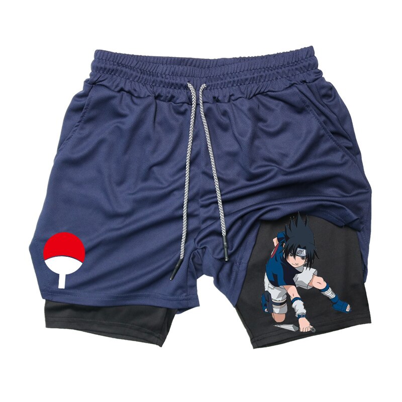 Naruto 2 in 1 Gym Workout Compression Shorts