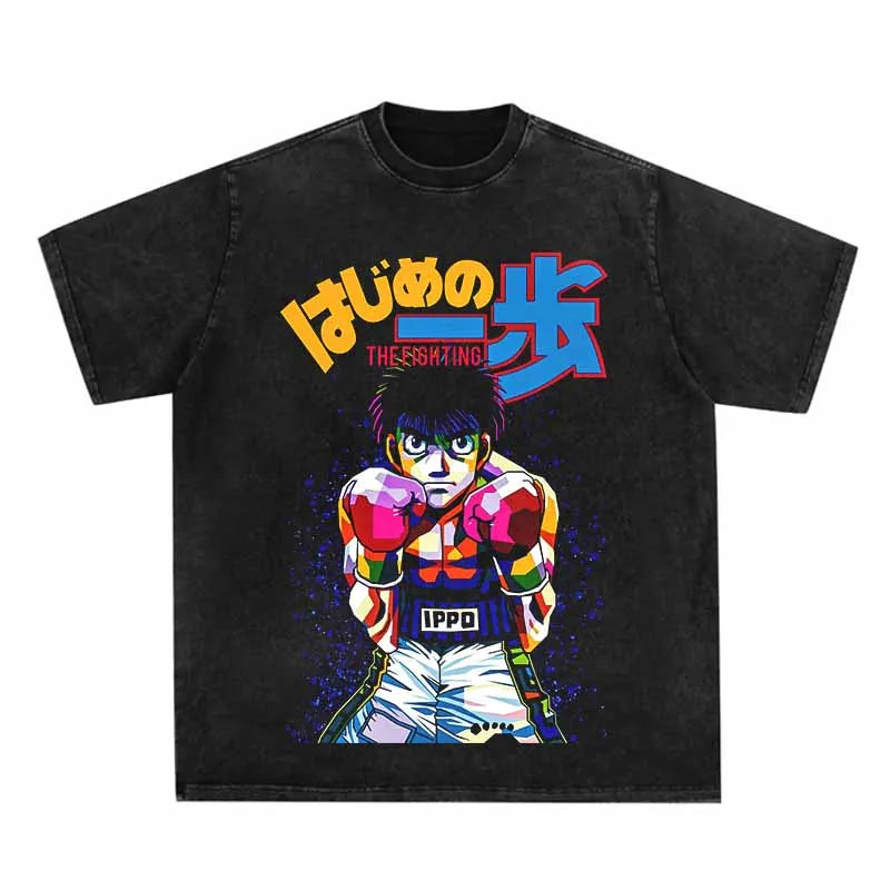 This tees captures the magic of Hajime no Ippo. If you're looking for more Hajime no Ippo merch, we have it all! Check out our anime merch now—free shipping!