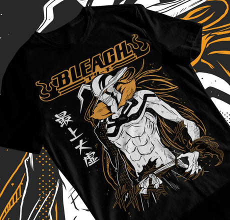 Here at Everythinganimee we have only the best anime merch! Free Global Shipping.
Unleash the Hollow within with the Vasto Lorde Ichigo Bleach T-Shirt. This tee showcases Ichigo Kurosaki in his fearsome Vasto Lorde form, with bold, high-contrast artwork that captures the intensity of the character.