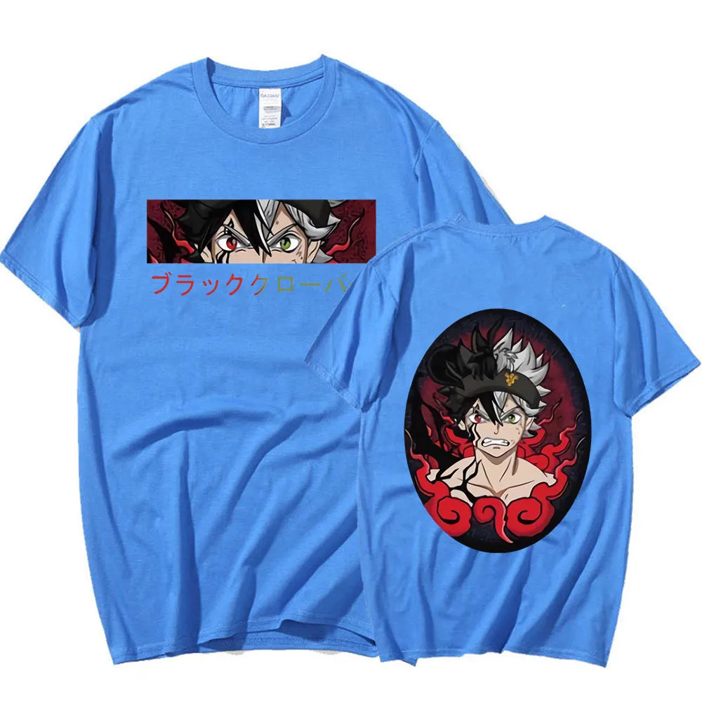 Dive into the mystical realm of grimoires with our Black Clover Asta T-Shirt. If you are looking for more Black Clover Merch, We have it all!| Check out all our Anime Merch now! 