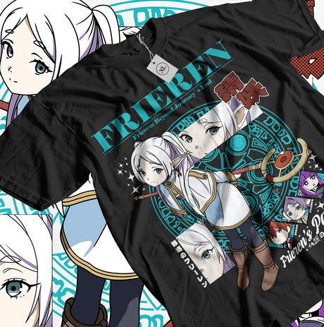 This tee captures the magic of Frieren. If you're looking for more Frieren Beyond Journey’s merch, we have it all! Check out our anime merch now—free shipping!