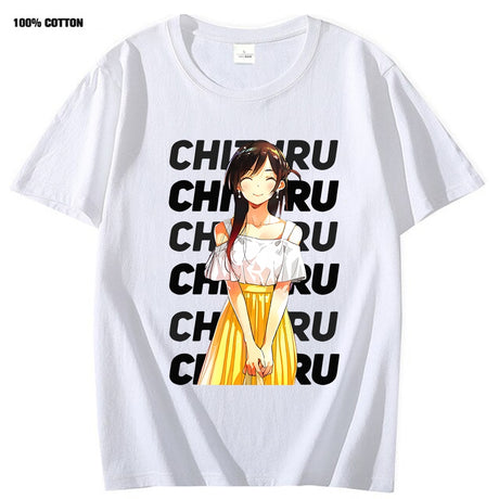 This tee captures the magic of Chizuru. If you're looking for more Rent-A-Girlfriend merch, we have it all! Check out our anime merch now—free shipping!