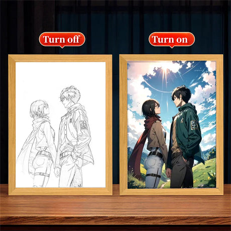 This lightbox captures the Attack on Titan. If you're looking for more Attack on Titan merch, we have it all! Check out our anime merch now—free shipping!