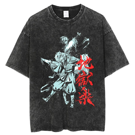 This shirt captures the magic of Hells Paradise. If you're looking for more Hells Paradise merch, we have it all! Check out our anime merch now—free shipping!
