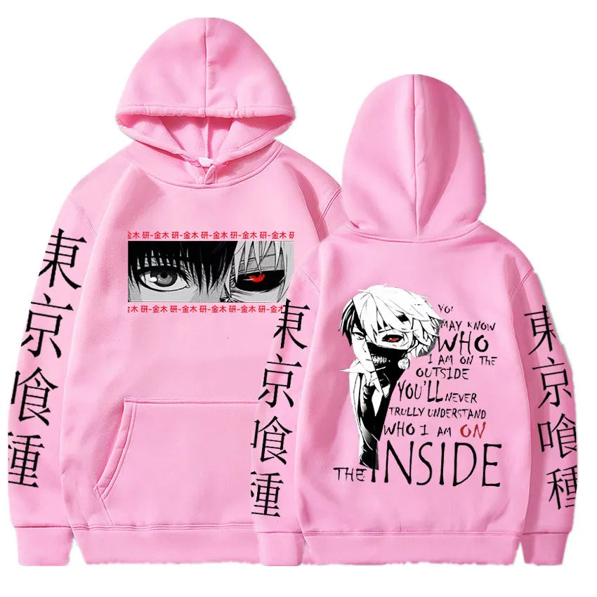 This hoodie captures the magic of Ken Kaneki. If you're looking for more Tokyo Ghoul merch, we have it all! Check out our anime merch now—free shipping!