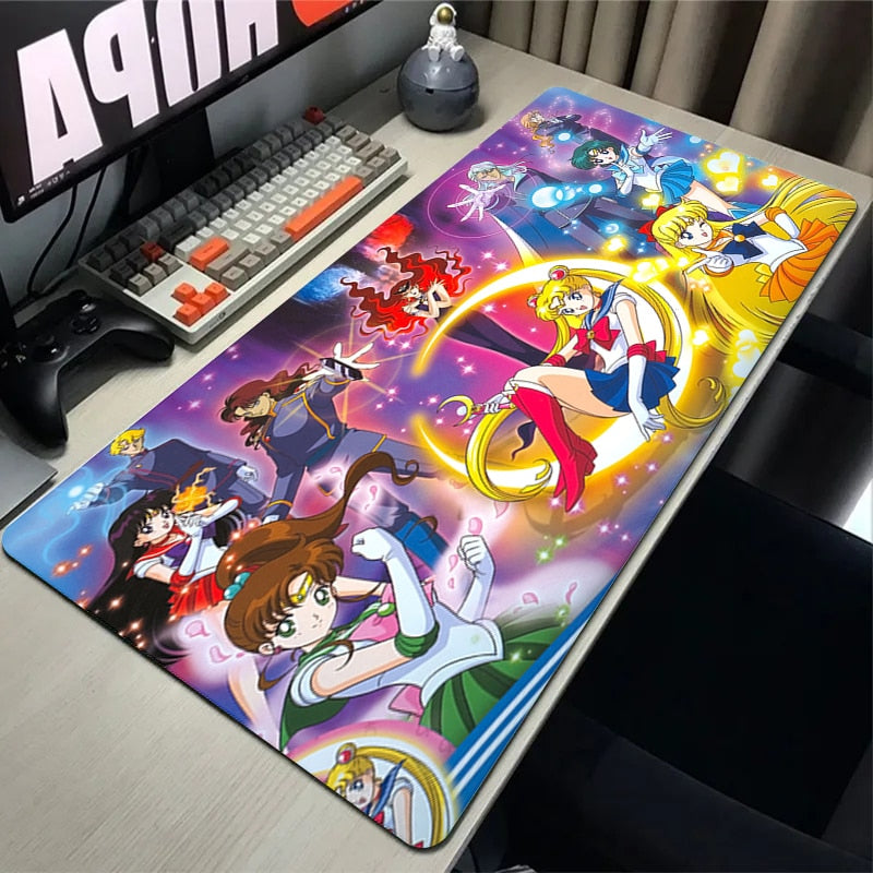 This mouse pad captures the magic of Sailor Moon. If you're looking for more Sailor Moon merch, we have it all! Check out our anime merch now—free shipping!