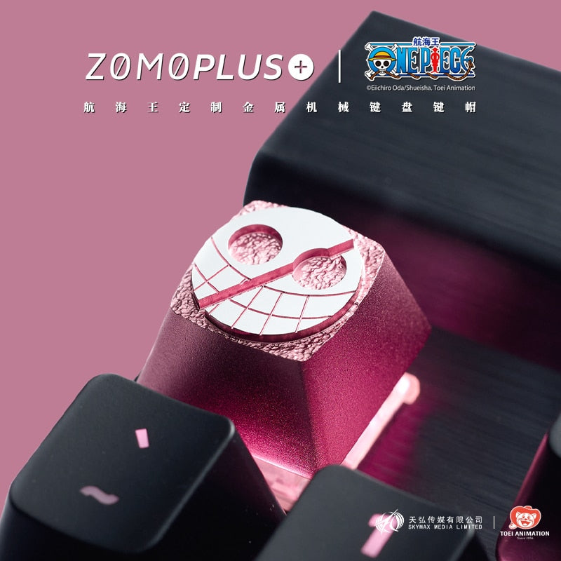 One Piece Joker Donquixote Doflamingo Aluminum Artisan Keycap