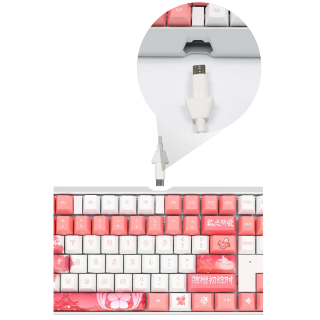 Genshin Impact MX3.0S Yae Miko Custom RGB Alloy Mechanical Keyboard