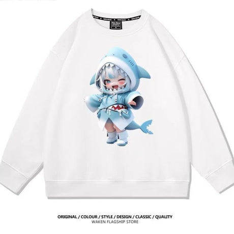 Immerse yourself in this striking Gawr Gura sweatshirt, perfect for anime fans. Looking for more Hololive merch? Explore our full collection of anime merch now!