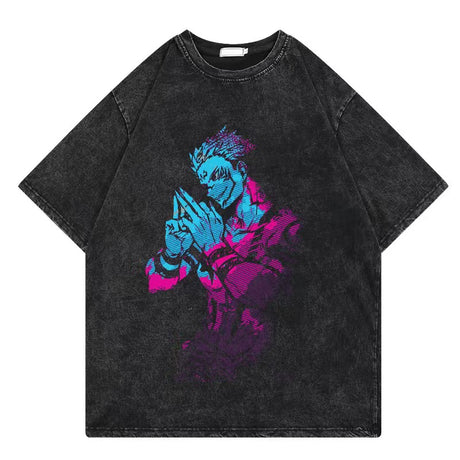 Immerse yourself in this vintage JJK tees, perfect for anime fans. Looking for more Jujutsu Kaisen merch? Explore our full collection of anime merch now!