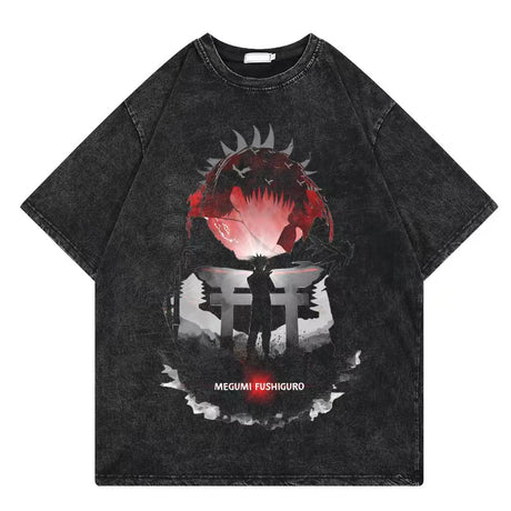Immerse yourself in this vintage JJK tees, perfect for anime fans. Looking for more Jujutsu Kaisen merch? Explore our full collection of anime merch now!