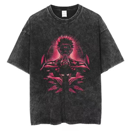 Immerse yourself in this vintage JJK tees, perfect for anime fans. Looking for more Jujutsu Kaisen merch? Explore our full collection of anime merch now!