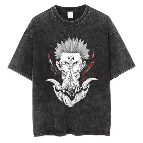 Immerse yourself in this vintage JJK tees, perfect for anime fans. Looking for more Jujutsu Kaisen merch? Explore our full collection of anime merch now!