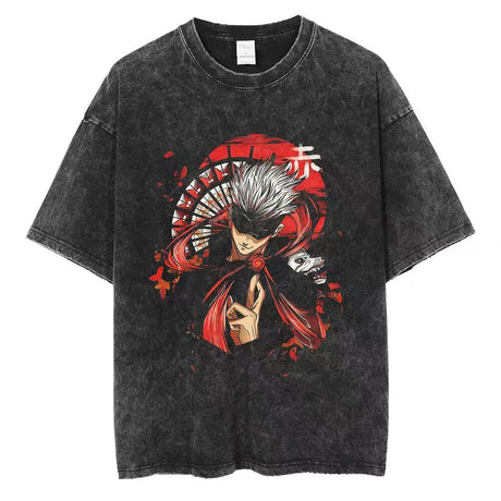 Immerse yourself in this vintage JJK tees, perfect for anime fans. Looking for more Jujutsu Kaisen merch? Explore our full collection of anime merch now!