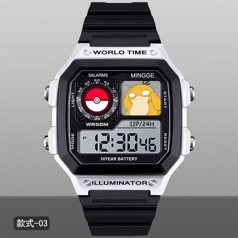 This watch captures the magic of Pokemon. If you're looking for more Pokemon merch, we have it all! Check out our anime merch now—free shipping!