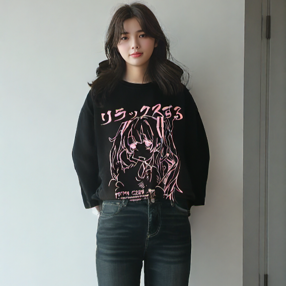 Embrace the dark side of Hatsune Miku with this Gothic Miku Tee! Featuring a bold, gothic-inspired design on soft fabric, available in two color options. Perfect for Vocaloid fans & anime lovers. Shop now!