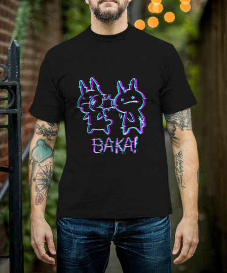 Show your love for Memes with our Neon Rebel 'Baka' Tee | Here at Everythinganimee we have the worlds best anime merch | Free Global Shipping