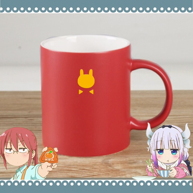 Anime Miss Kobayashi's Dragon Maid Tohru KannaKamui Ceramic Mug Cup Coffee Water Cup Fashion Drinking Cup Student Cosplay Gift, everything anime