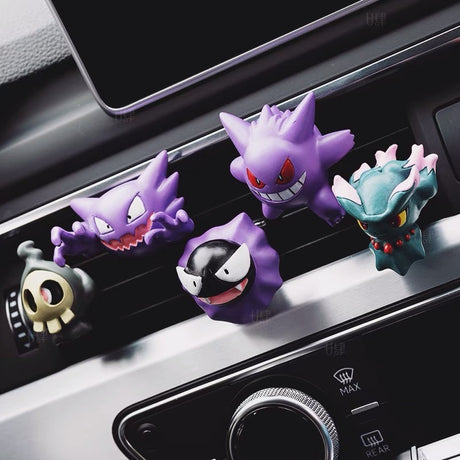 6 Types Of Ghost Pokemon Figure Car Interior Air Outlet Decoration Gastly Gengar Haunter Duskull Anime Kawai Car Ornament Gifts, everythinganimee